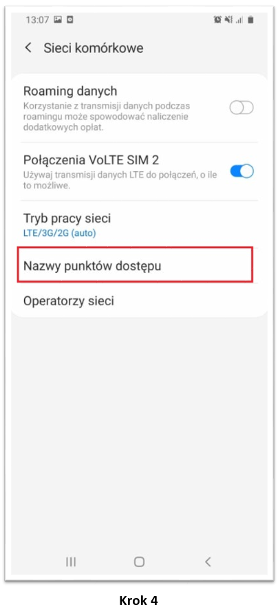 Nazwy punktów dostępu