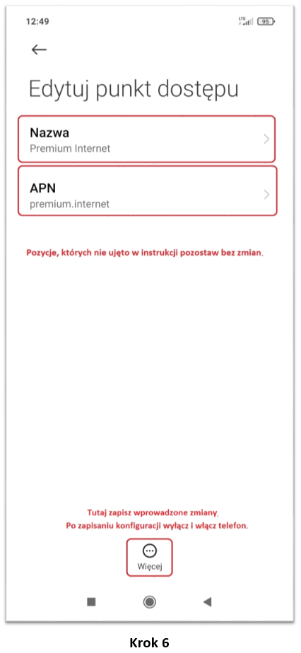 Edytuj punkt dostępu