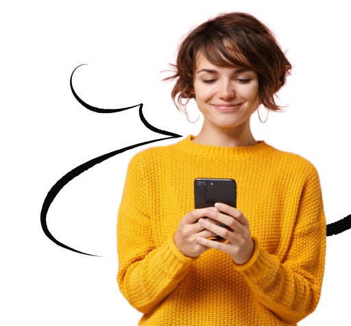 Dziewczyna w żółtym swetrze